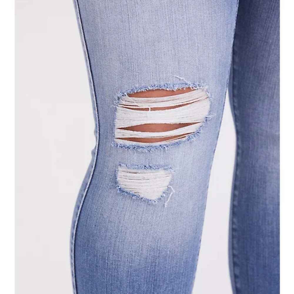 Light destressed Skinny Jeans 24R - Picture 2 of 3